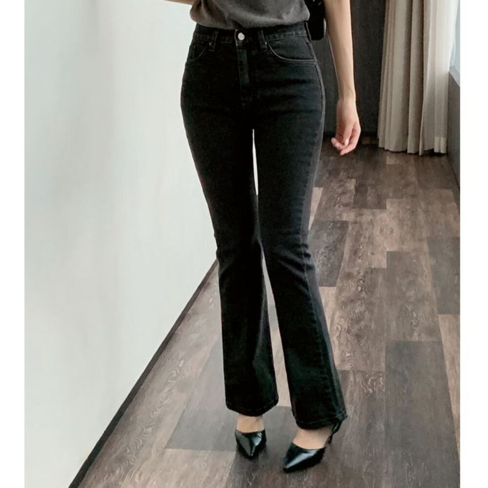 EveryMorning Black-Washed Bootcut Jeans